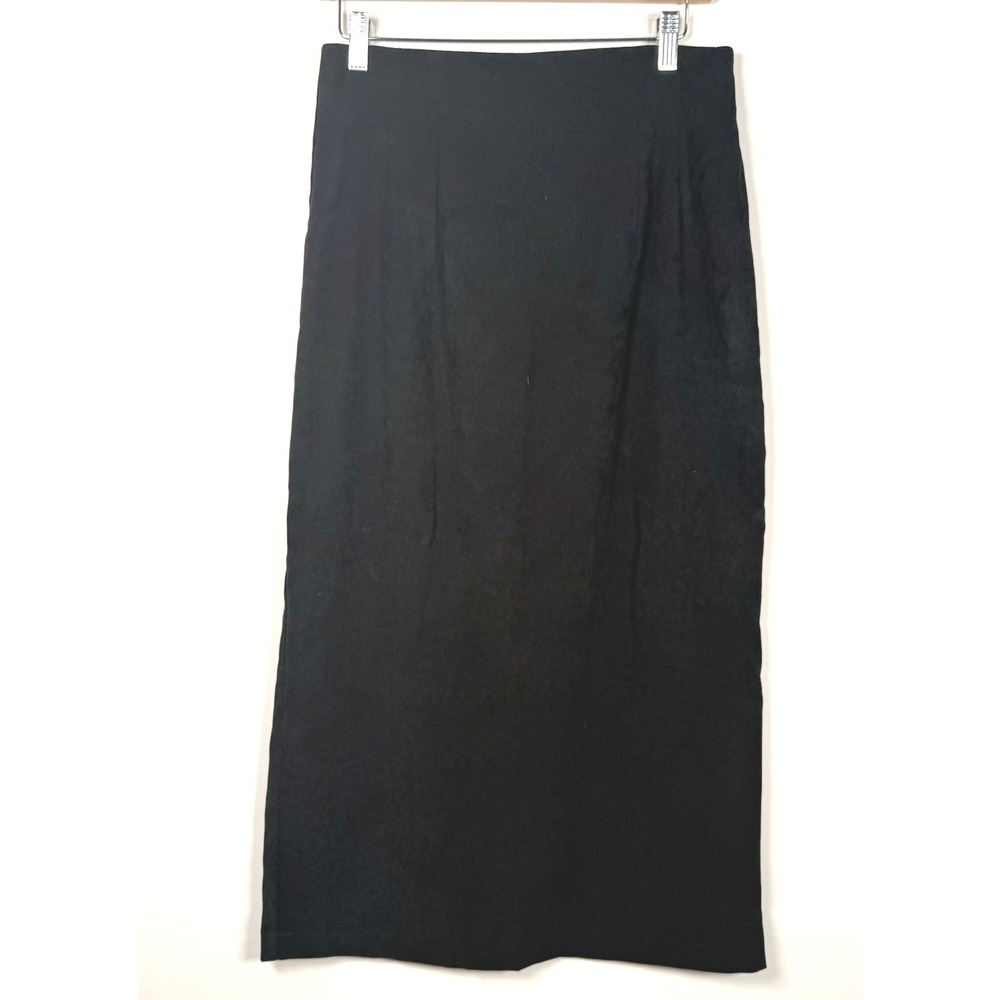 Vintage HARVÉ BENARD Black Maxi Skirt Pencil‎ Skirt Womens Size 8 Back Slit